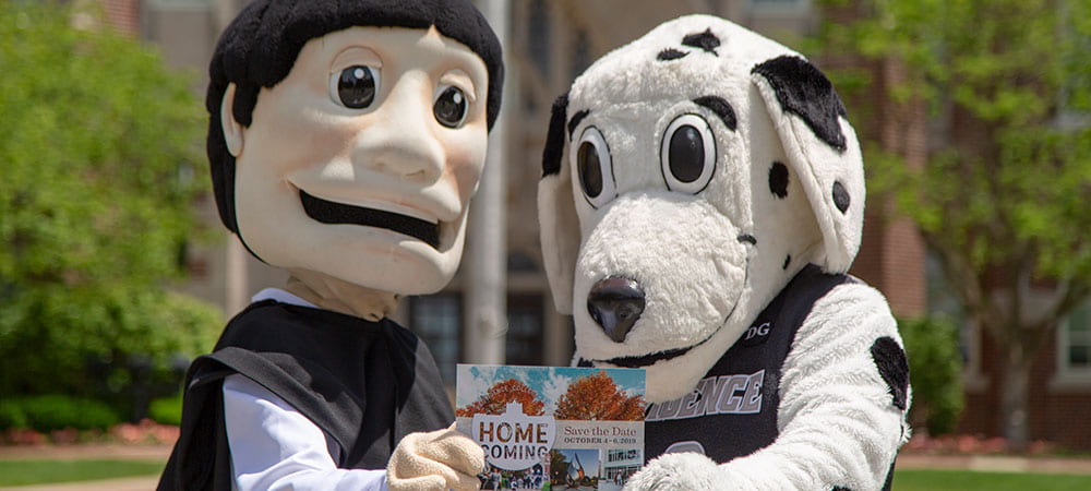 Friat Dom and Huxley Mascots