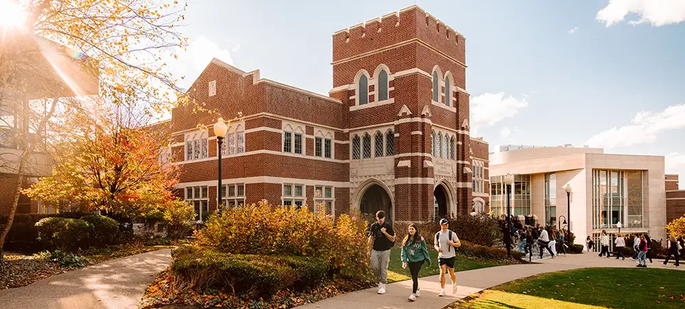fall campus scene